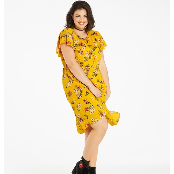 simply be orange dress